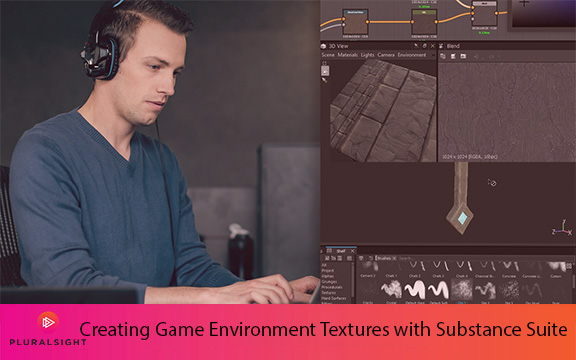 دانلود فیلم آموزشی Creating Game Environment Textures with Substance Suite