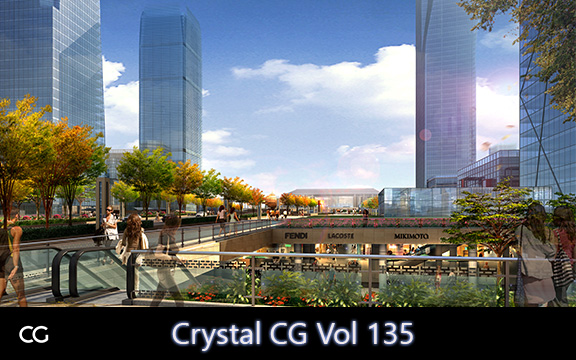 دانلود مدل سه بعدی صحنه خارجی Crystal CG Vol 135 برای 3ds Max