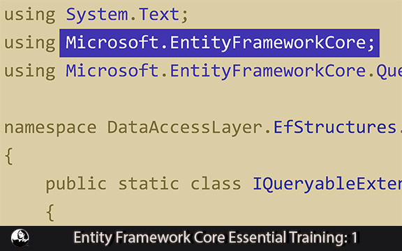 دانلود فیلم آموزشی Entity Framework Core Essential Training: 1