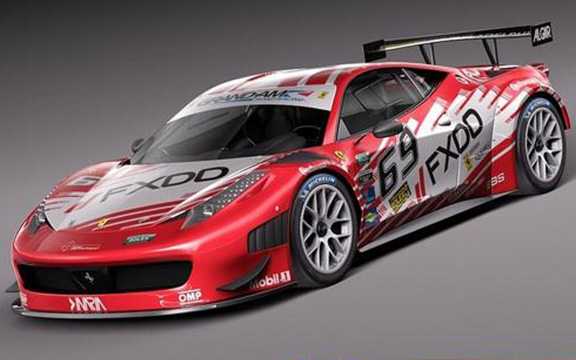 دانلود مدل سه بعدی اتومبیل Ferrari 458 GT3 Race Car 2014