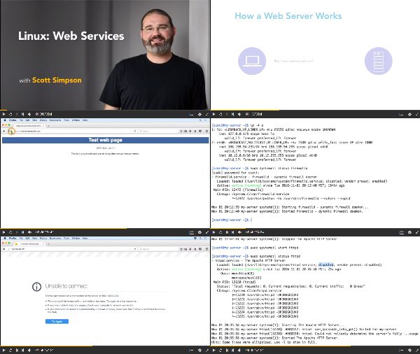 Linux: Web Services center