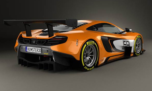 McLaren 650S GT3 2015 3D model center