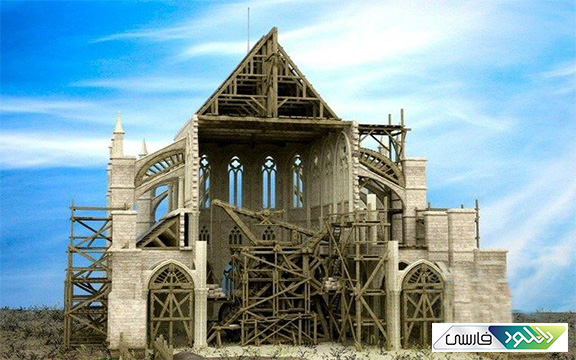 دانلود مدل سه بعدی کلیسای قدیمی
