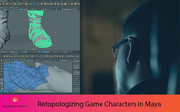 دانلود فیلم آموزشی Retopologizing Game Characters in Maya