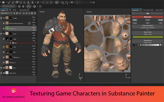 دانلود فیلم آموزشی Texturing Game Characters in Substance Painter