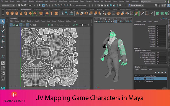 دانلود فیلم آموزشی UV Mapping Game Characters in Maya