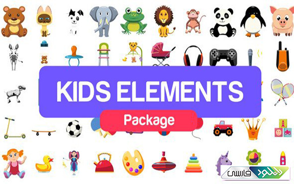 دانلود پروژه افتر افکت Videohive Kids Elements Package