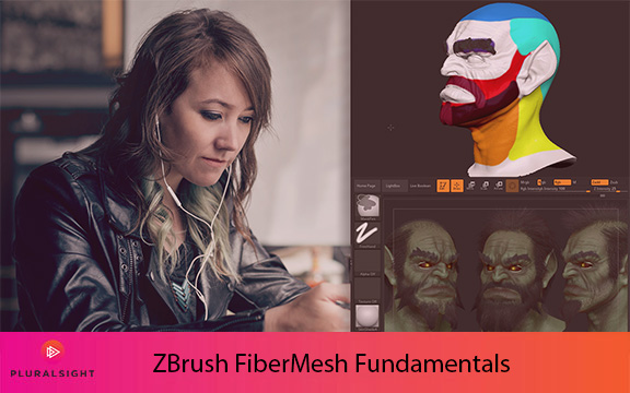 دانلود فیلم آموزشی ZBrush FiberMesh Fundamentals