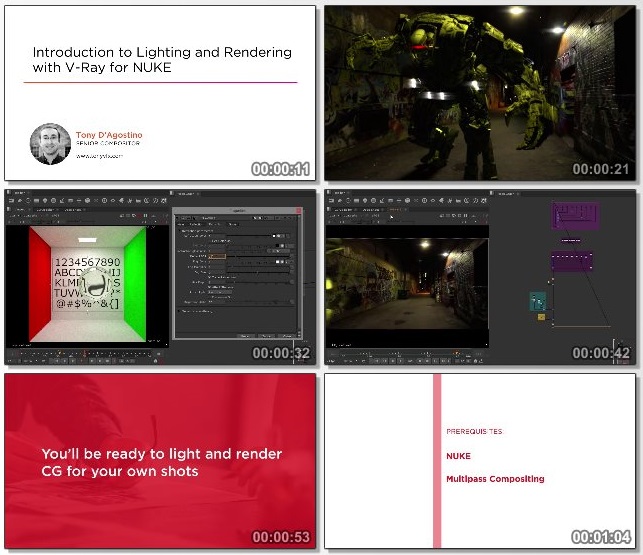 دانلود فیلم آموزشی Lighting and Rendering with V-Ray for NUKE