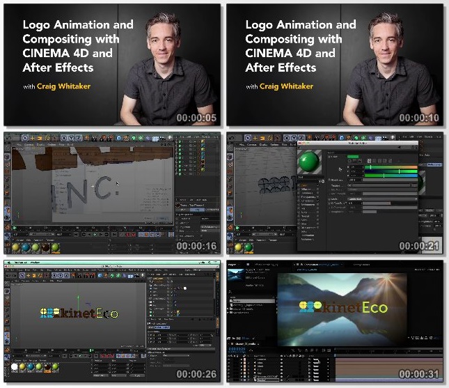 دانلود فیلم آموزشی Cinema 4D and After Effects: Logo Animation and Compositing