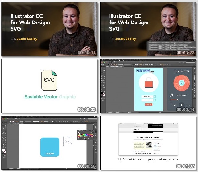 دانلود فیلم آموزشی Illustrator CC for Web Design: SVG از Lynda