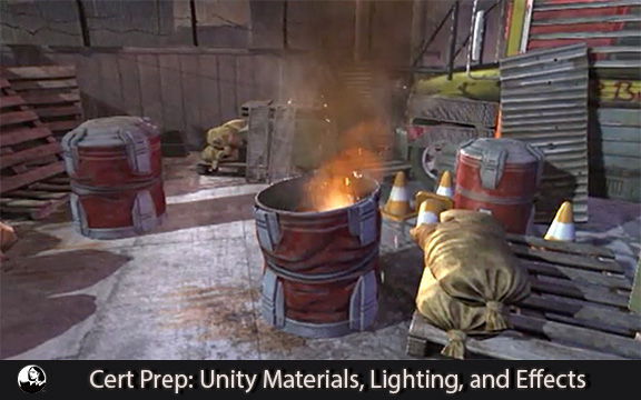 دانلود فیلم آموزشی Cert Prep: Unity Materials, Lighting, and Effects