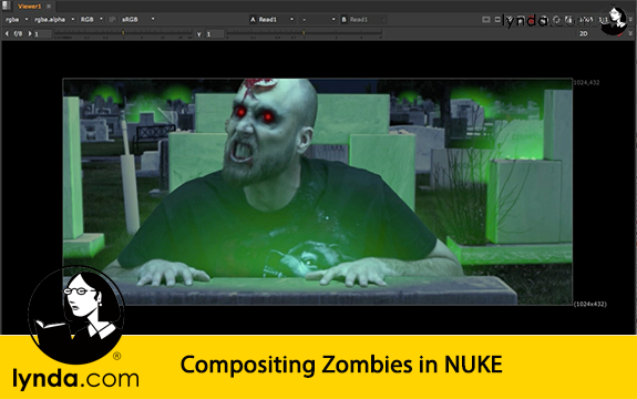 دانلود فیلم آموزشی Compositing Zombies in NUKE از Lynda