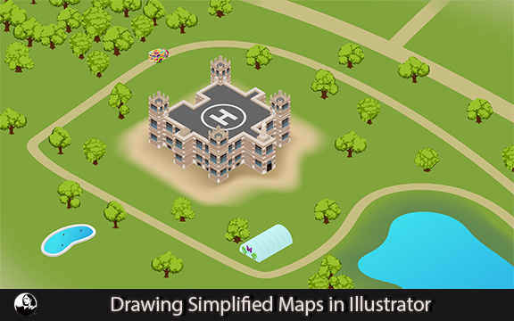 دانلود فیلم آموزشی Drawing Simplified Maps in Illustrator