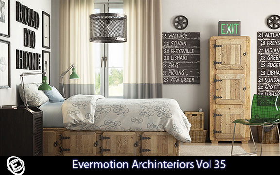 دانلود مجموعه طراحی داخلی Evermotion Archinteriors Vol 35
