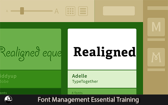 دانلود فیلم آموزشی Font Management Essential Training