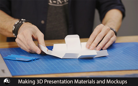 دانلود فیلم آموزشی Making 3D Presentation Materials and Mockups