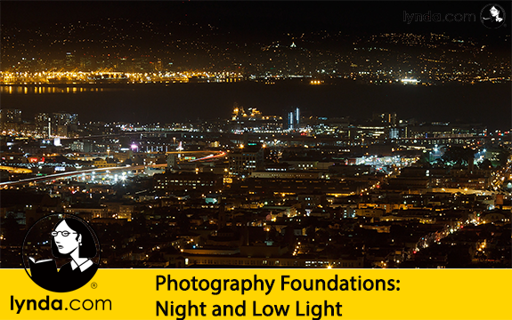 دانلود فیلم آموزشی Foundations of Photography: Night and Low Light از Lynda