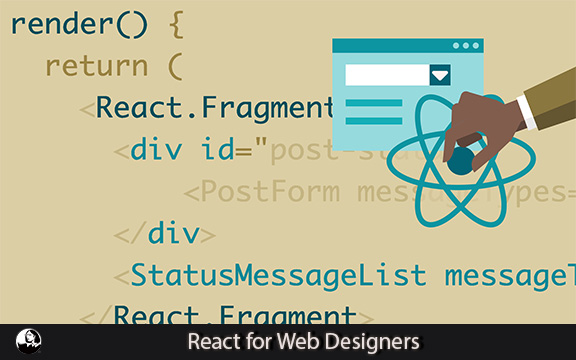 دانلود فیلم آموزشی React for Web Designers