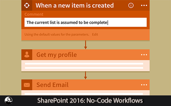 دانلود فیلم آموزشی SharePoint 2016: No-Code Workflows