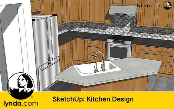 دانلود فیلم آموزشی SketchUp: Kitchen Design از Lynda