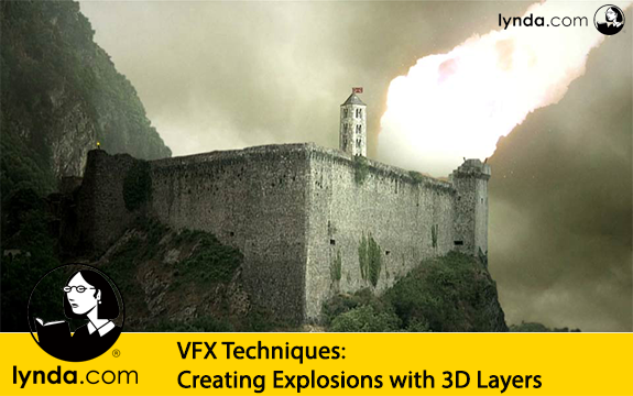 دانلود فیلم آموزشی VFX Techniques: Creating Explosions with 3D Layers