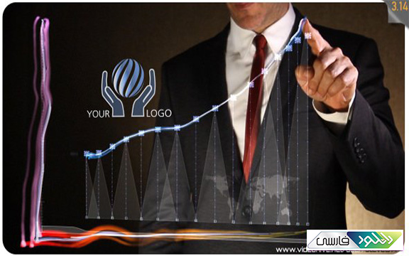 دانلود پروژه افتر افکت Videohive Business Chart – Logo Intro