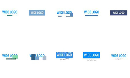 Videohive Flat Logo Pack center