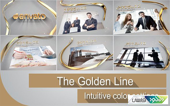 دانلود پروژه افتر افکت Videohive The Golden Line