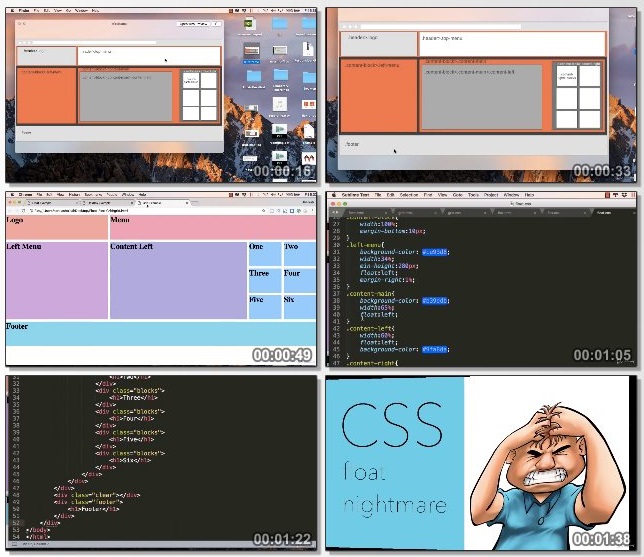 دانلود فیلم آموزشی How FlexBox and CSS Grid replaces CSS Floats