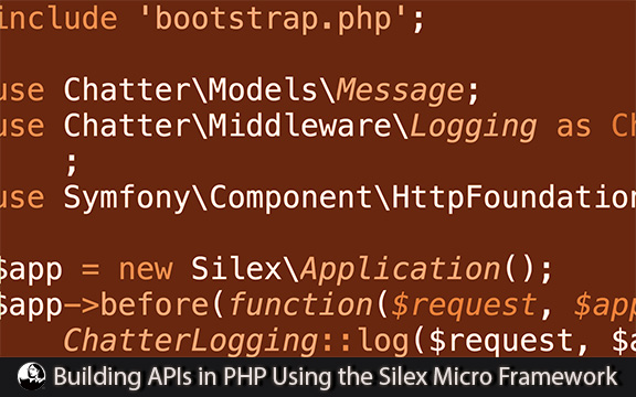 دانلود فیلم آموزشی Building APIs in PHP Using the Silex Micro Framework
