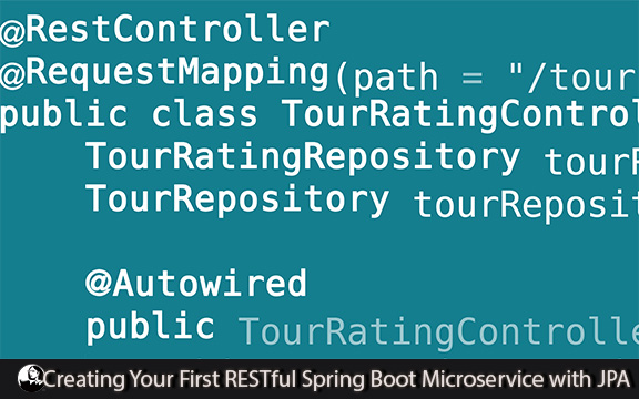 دانلود فیلم آموزشی Creating Your First RESTful Spring Boot Microservice with JPA