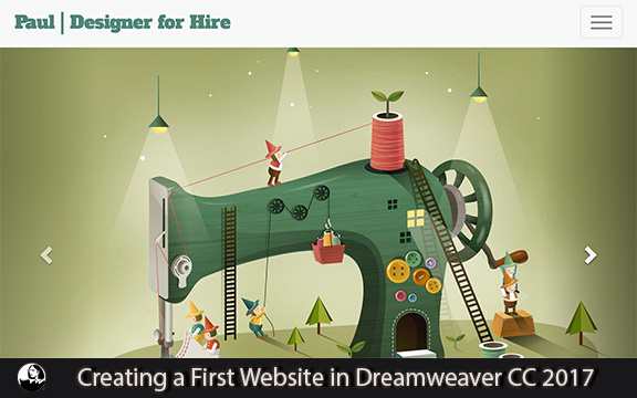 دانلود فیلم آموزشی Creating a First Website in Dreamweaver CC 2017