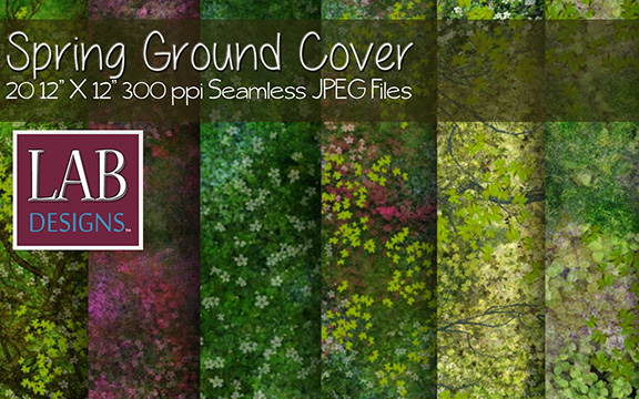 دانلود 20 تکسچر زمین بهاری Spring Ground Cover از Creativemarket