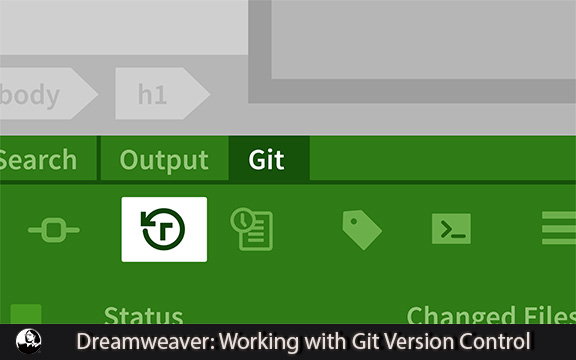 دانلود فیلم آموزشی Dreamweaver: Working with Git Version Control