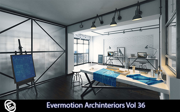 دانلود مجموعه طراحی داخلی Evermotion Archinteriors Vol 36
