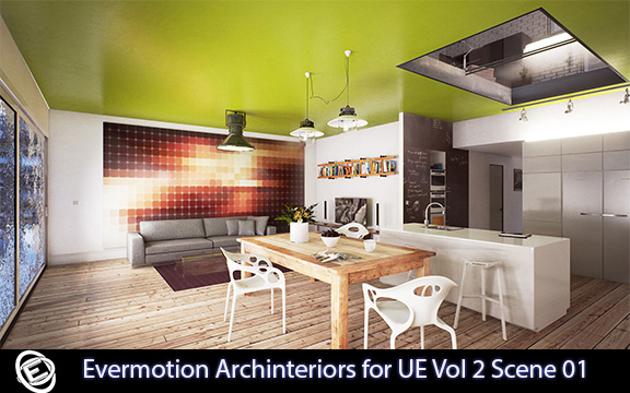دانلود مجموعه طراحی داخلی Evermotion Archinteriors for UE Vol 2 Scene 01