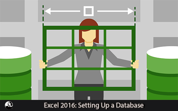 دانلود فیلم آموزشی Excel 2016: Setting Up a Database
