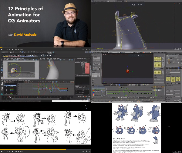 Lynda - 12 Principles of Animation for CG Animators center