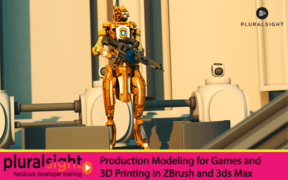 دانلود فیلم آموزشی Production Modeling for Games and 3D Printing in ZBrush and 3ds Max