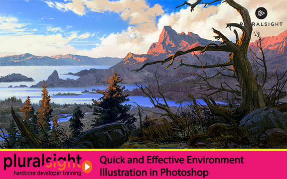 دانلود فیلم آموزشی Quick and Effective Environment Illustration in Photoshop