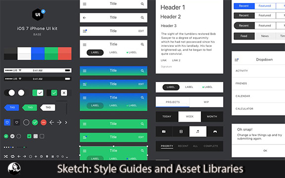 دانلود فیلم آموزشی Sketch: Style Guides and Asset Libraries