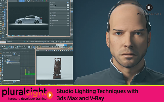 دانلود فیلم آموزشی Studio Lighting Techniques with 3ds Max and V-Ray