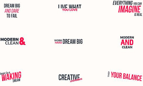 Videohive Kinetic Typography center