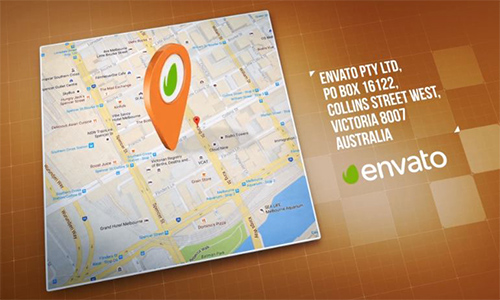 Videohive Map center