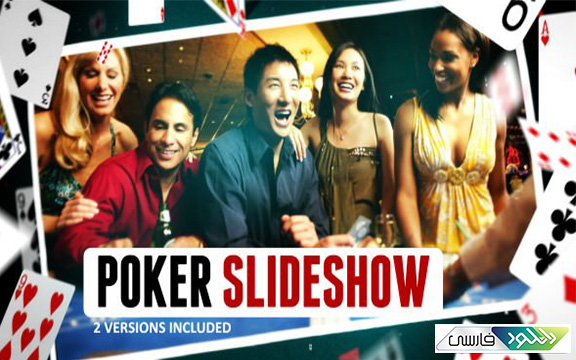 دانلود پروژه افتر افکت Videohive Poker Gambling Cards Slideshow