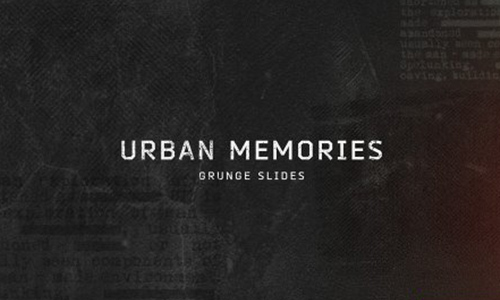 Videohive Urban Memories - Grunge Slides center