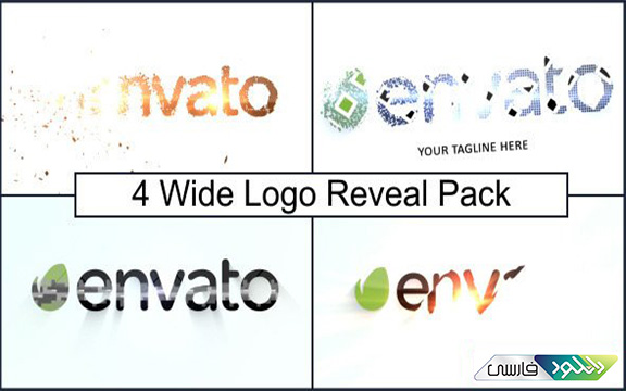 دانلود پروژه افتر افکت Videohive Wide Logo Reveal Pack