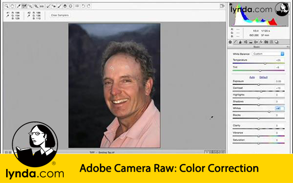 دانلود فیلم آموزشی Adobe Camera Raw: Color Correction از Lynda