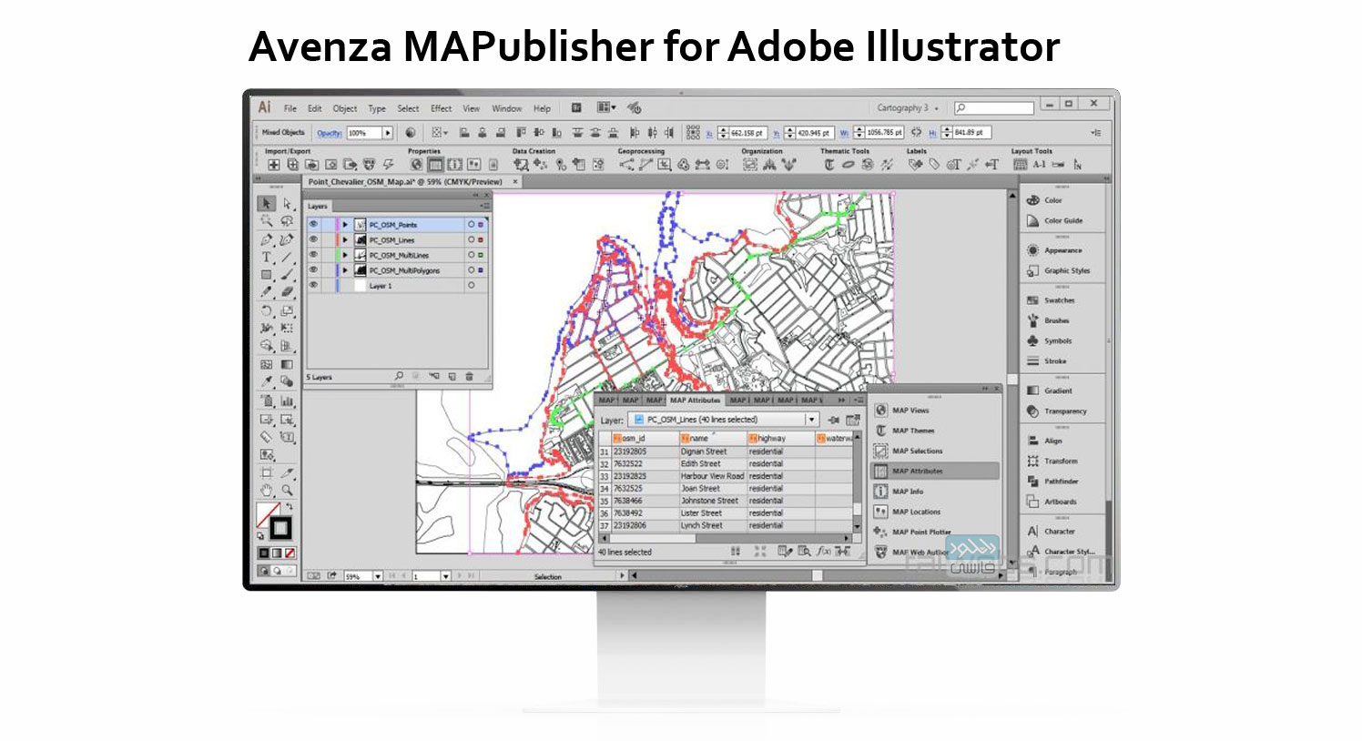 دانلود نرم افزار Avenza MAPublisher for Adobe Illustrator v10.8.1